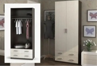 Шкаф 2-х дверный "Дуэт" фото 1731