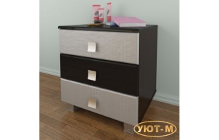 Тумба прикроватная с 3-я ящиками фото 2216