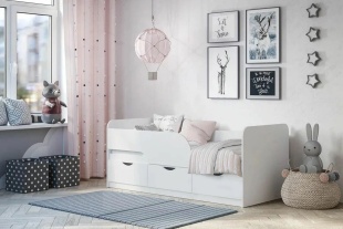 Кровать 1 сп. с ящиками фото 2411