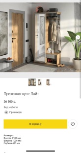 Прихожая-купе "Лайт" фото 2480